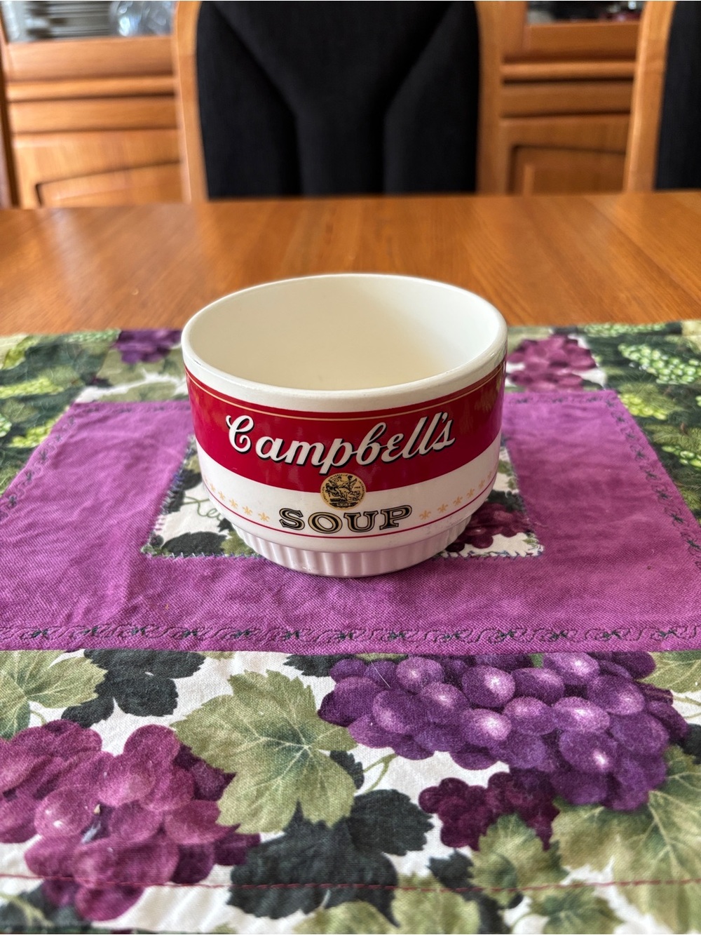Vintage Red Campbell's Soup Ceramic Bowl